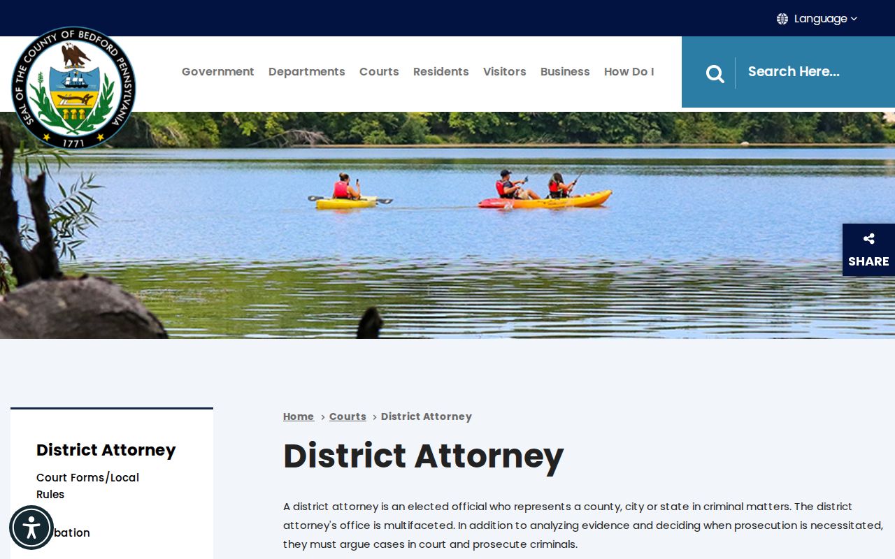 Everett criminal records and Bedford County District Attorney